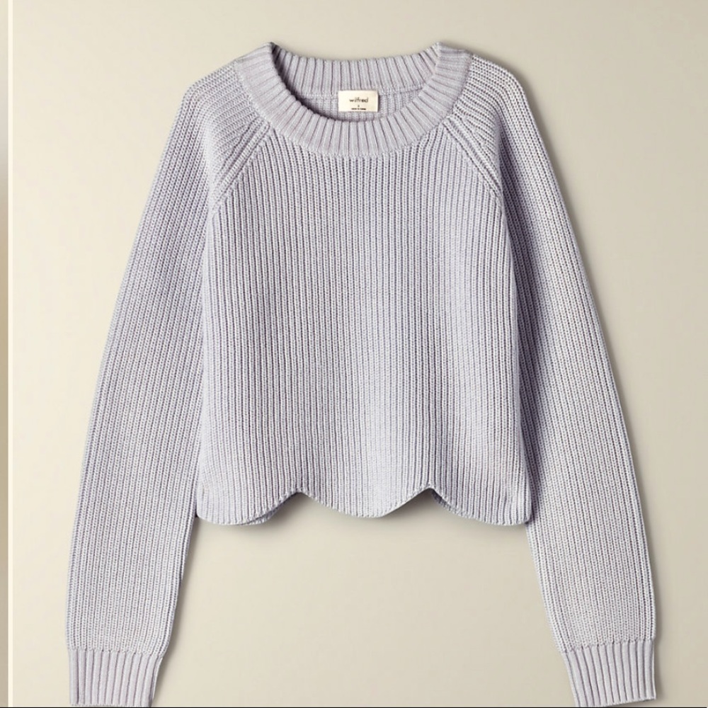 Aritzia (new) wilfred sardou scalloped sweater